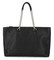 Harley-Davidson Women's Bar & Shield Leather Chain Satchel Purse - Black - Wisconsin Harley-Davidson