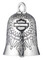 Harley-Davidson Bar & Shield Logo Snowflake Pattern Ride Bell - Silver Finish - Wisconsin Harley-Davidson