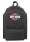 Harley-Davidson Bar & Shield Graphic Backpack w/Adjustable Straps - Black/Orange - Wisconsin Harley-Davidson