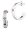 Harley-Davidson Women's Bar & Shield Block 20MM Hoop Earrings - Silver - Wisconsin Harley-Davidson