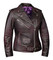 Derringer Women's Biker Premium Lambskin Leather Motorcycle Jacket - Purple - Wisconsin Harley-Davidson