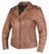 Derringer Women's Biker Premium Lambskin Leather Motorcycle Jacket - Solid Brown - Wisconsin Harley-Davidson