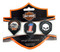Harley-Davidson Wings Assorted Dart Standard Flights Pack - 3 Sets, Black 644-H - Wisconsin Harley-Davidson