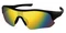 Harley-Davidson Men's Semi-Rimless Sunglasses, Matte Black w/ Mirror Lens - Wisconsin Harley-Davidson