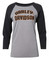 Harley-Davidson Women's Jersey 3/4-Sleeve Raglan T-Shirt, Black & Gray - Wisconsin Harley-Davidson