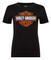 Harley-Davidson Women's Bar & Shield Logo On Black Short Sleeve Crew-Neck Tee - Wisconsin Harley-Davidson