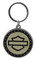 Harley-Davidson Silhouette Bar & Shield Logo Coin-Style Key Chain, Gold/Black - Wisconsin Harley-Davidson