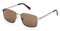 Harley-Davidson Men's Square Metal Sunglasses, Matte Gunmetal & Brown Lenses - Wisconsin Harley-Davidson