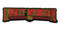 Harley-Davidson 1.5 inch. USA Harley Text Metal Pin, Black & Red Finish - Wisconsin Harley-Davidson