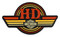 Harley-Davidson 3 in. Retro Stripes Metal Magnet, Black Finish - Wisconsin Harley-Davidson