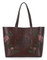 Harley-Davidson Women's Floral Bar & Shield Genuine Leather Tote Bag, Brown - Wisconsin Harley-Davidson
