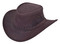 Derringer Men's Premium Cowhide Leather Perforated Western Cowboy Hat - Brown - Wisconsin Harley-Davidson