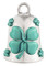 Harley-Davidson Four Leaf Clover Ride Bell, Engraved H-D, Silver & Green - Wisconsin Harley-Davidson