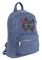 Harley-Davidson Women's Embroidered Bar & Shield Rose Denim Backpack, Wash Blue - No Hassle Returns at Wisconsin Harley