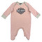 Harley-Davidson Baby Girls' Bar & Shield Logo Knit Footed Romper, Pink - Wisconsin Harley-Davidson