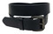 Derringer Men's Classic Premium Full-Grain Smooth Leather Belt, Solid Black - Wisconsin Harley-Davidson