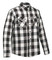 Derringer Men's Rugged Button Long Sleeve Plaid Flannel Shirt, Black/White - Wisconsin Harley-Davidson