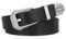 Harley-Davidson Women's Metal Bar & Shield Logo Tip Genuine Leather Belt - Black - Wisconsin Harley-Davidson