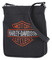 Harley-Davidson Women's Rhinestone Embellished Bar & Shield Crossbody Bag, Black - No Hassle Returns at Wisconsin Harley