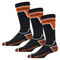 Harley-Davidson Men's Victory Compression Moisture Wicking Socks, 3 Pairs - Wisconsin Harley-Davidson