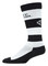 Harley-Davidson Men's Striped Compression Moisture Wicking Socks, Black/White - Wisconsin Harley-Davidson