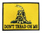 Derringer Don't Tread on Me Military Embroidered Patch, Yellow/Black - Wisconsin Harley-Davidson