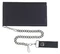 Derringer Men's Biker Chain Durable Cowhide Leather Tri-Fold Wallet - Black - Wisconsin Harley-Davidson
