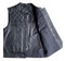 Derringer Men's Black Diamond Premium Motorcycle Biker Leather Club Vest, Black - No Hassle Returns at Wisconsin Harley