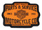 Harley-Davidson 3 in. Parts & Service Embroidered Emblem Sew-On Patch, Orange - Wisconsin Harley-Davidson