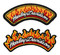 Harley-Davidson 3.5 in. 2-Pack Spicy H-D Emblem Sew-On Patches Set, Black/Orange - Wisconsin Harley-Davidson