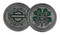 Harley-Davidson Feelin' Lucky Clover Metal Challenge Coin, Silver Finish - Wisconsin Harley-Davidson