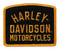 Harley-Davidson 3.5 in. OG Harley Embroidered Sew-On Patch, Black/Orange - Wisconsin Harley-Davidson