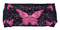 Derringer Ladies Rhinestone Pink Butterfly Headband, Moisture-Wicking Black/Pink - Wisconsin Harley-Davidson