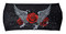 Derringer Ladies Red Rose Rhinestone Headband, Moisture-Wicking - Black/Red - Wisconsin Harley-Davidson