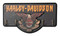 Harley-Davidson Distressed Hard Rock Eagle Graphic Wooden Key Rack, Black - Wisconsin Harley-Davidson