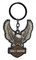 Harley-Davidson Domed Eagle Bar & Shield Logo Key Chain, Black - Wisconsin Harley-Davidson