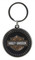 Harley-Davidson Coin-Style Bar & Shield Logo Key Chain, Black/Orange - Wisconsin Harley-Davidson
