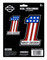 Harley-Davidson 2-Piece Patriotic #1 Logo Vinyl Decal - 6 x 8 in. - Wisconsin Harley-Davidson