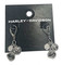 Harley-Davidson Free Shipping - Harley-Davidson Women's Crystal Charm Logos Dangle Earrings, Silver Brass - Free Shipping on many products plus Orders Over $99