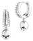 Harley-Davidson Women's Willie G Skull Double Pave Crystal Hoop Earrings, Silver - Wisconsin Harley-Davidson