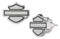 Harley-Davidson Women's 11mm Bar & Shield Logo Stud Earrings, Stainless Steel - Wisconsin Harley-Davidson
