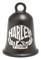 Harley-Davidson Willie G Skull Script Contrast Ride Bell, Black Finish - Wisconsin Harley-Davidson