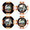 Harley-Davidson Vintage Series 19 - 1990 FLSTF Fat Boy Collectible Poker Chips - Wisconsin Harley-Davidson