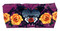 UNIK Ladies Skull & Roses Moisture-Wicking Comfortable Headband - Purple - Wisconsin Harley-Davidson