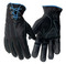 UNIK Women's Teal Stitch Full-Finger Cowhide Leather Gloves - Black - Wisconsin Harley-Davidson