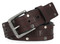 Harley-Davidson Men's Double Edge Rivet Genuine Leather Belt, Black - Wisconsin Harley-Davidson