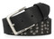 Harley-Davidson Men's Hand Hammered Rivet Genuine Leather Belt, Black - Wisconsin Harley-Davidson