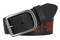 Harley-Davidson Men's Embossed H-D Genuine Leather Belt, Black/Orange - Wisconsin Harley-Davidson