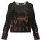 Harley-Davidson Women's Flames For Days 2-Piece Mesh Top, Black 96763-25VW - Wisconsin Harley-Davidson