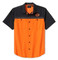 Harley-Davidson Men's H-D TECH Vented Colorblock Shirt, Orange/Black 96737-25VM - Wisconsin Harley-Davidson